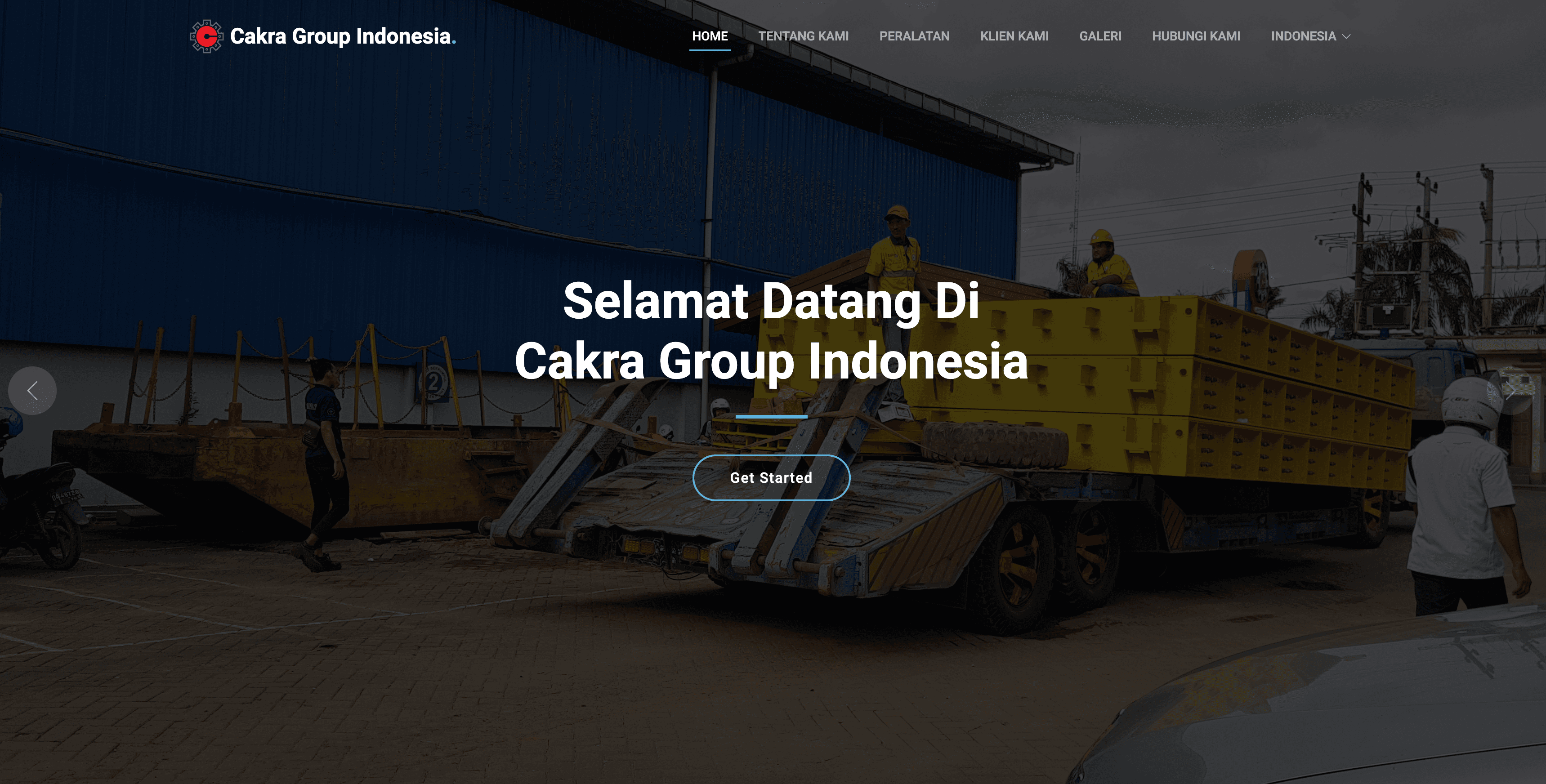 Cakra Group Indonesia Website - Image 1